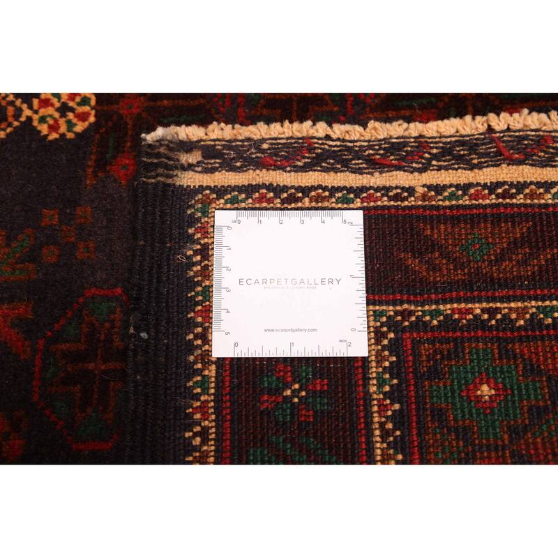 ECARPETGALLERY Hand-knotted Teimani Dark Navy Wool Rug - 3'8 x 6'4