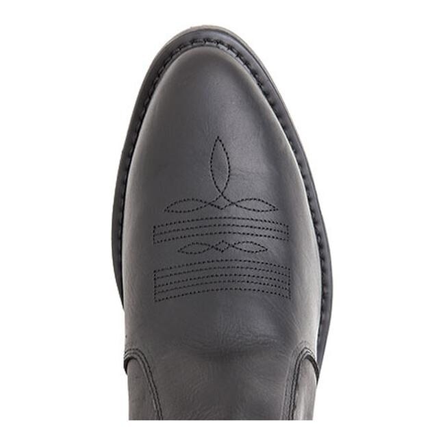 mens black side zip dress boots