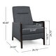 preview thumbnail 23 of 63, Veatch Contemporary Upholstered Pushback Recliner by Christopher Knight Home