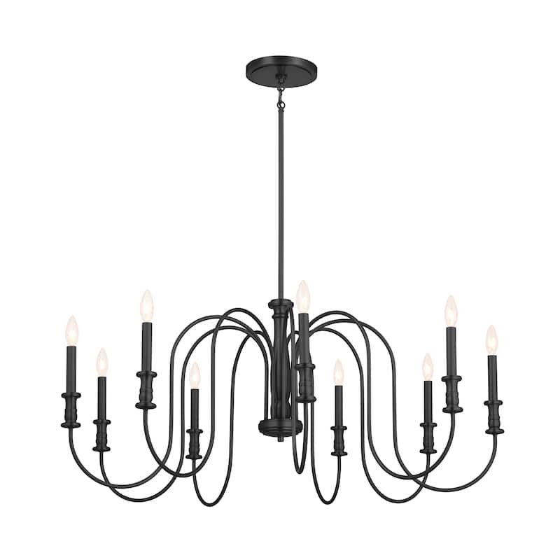 Kichler Lighting Karthe 42 inch 9-Light Chandelier Black