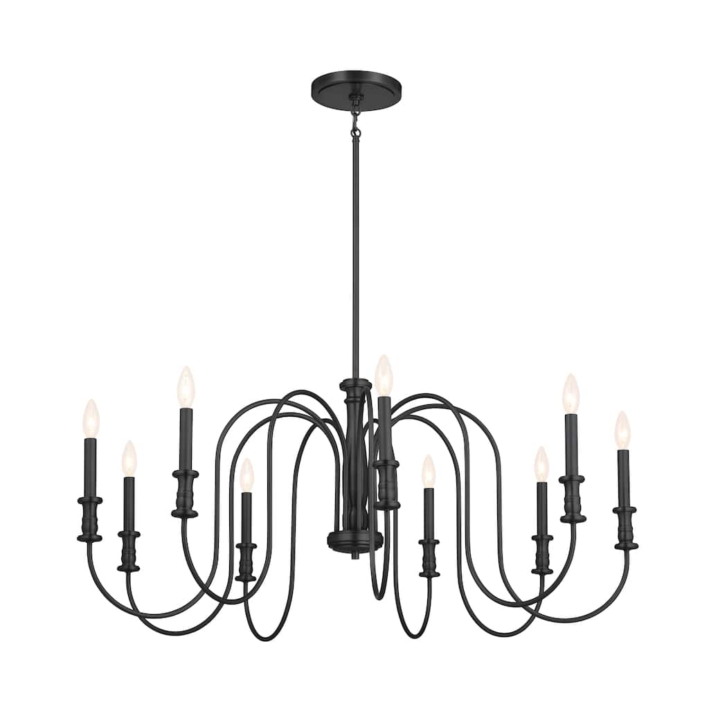 Kichler Lighting Karthe 42 inch 9-Light Chandelier Black