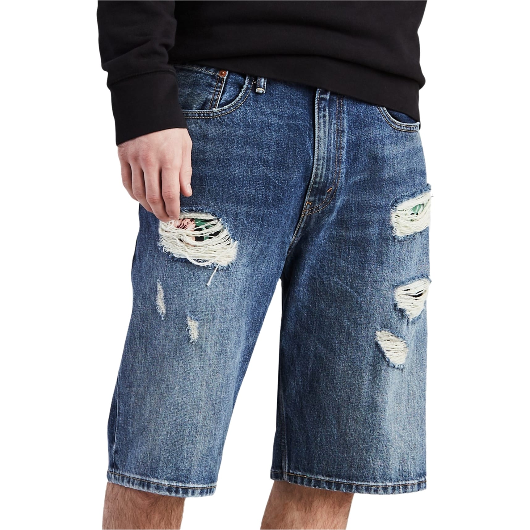 distressed levis mens