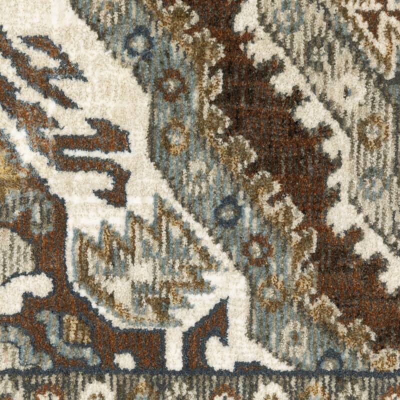 HomeRootsMedallion Traditional Runner Area Rug