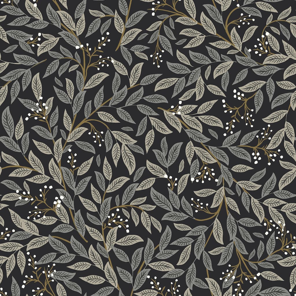 Rifle Paper Co.Willowberry Black Wallpaper
