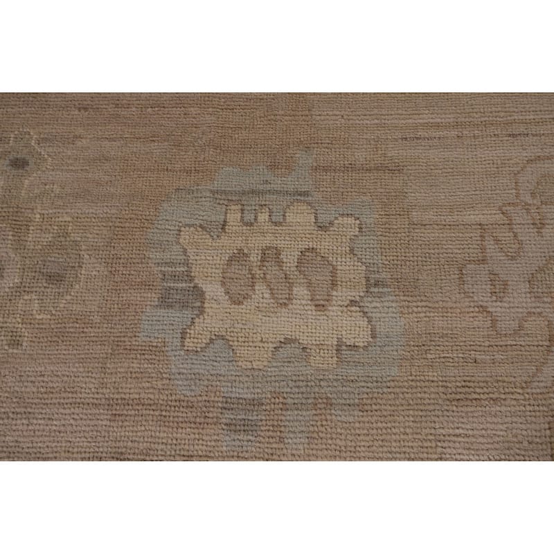 Oushak Oriental Area Rug Turkish Hand-Knotted Wool Carpet - 9'0" x 11'8"