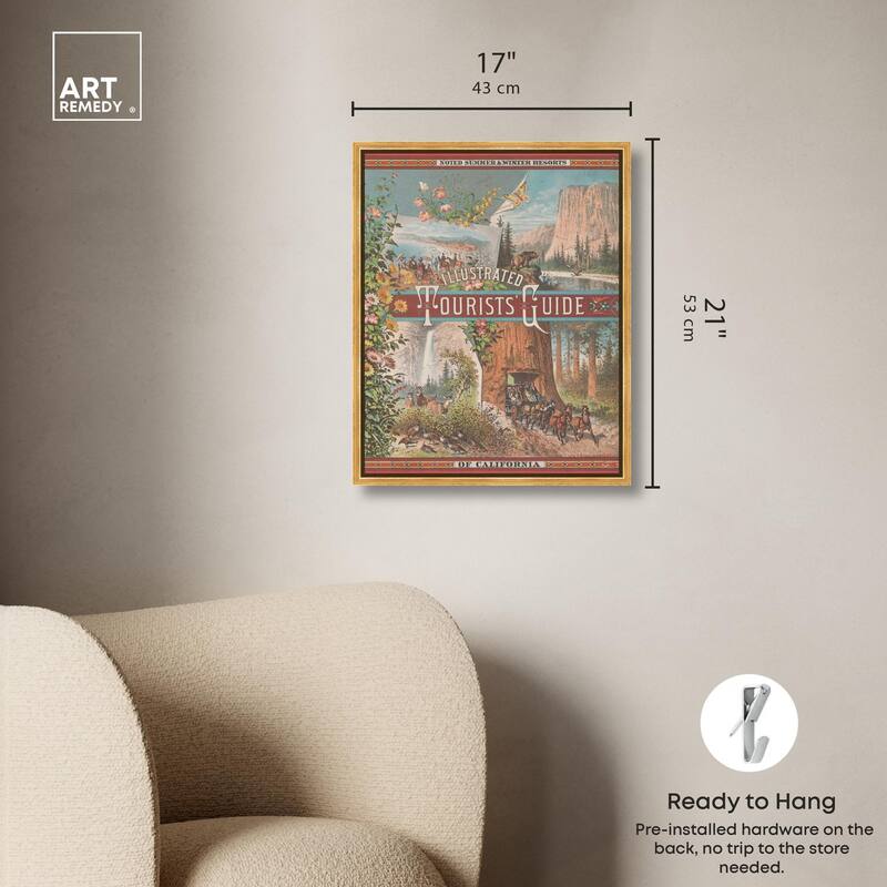 Tourists' Guide to California Canvas by Art Remedy