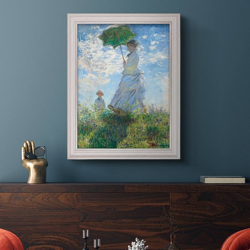 Woman with a Parasol  Premium Framed Canvas- Ready to Hang