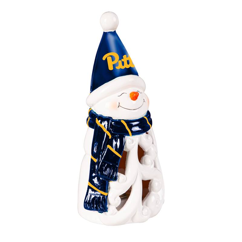 University of Pittsburgh Snowman LED Garden Statuary, 8"