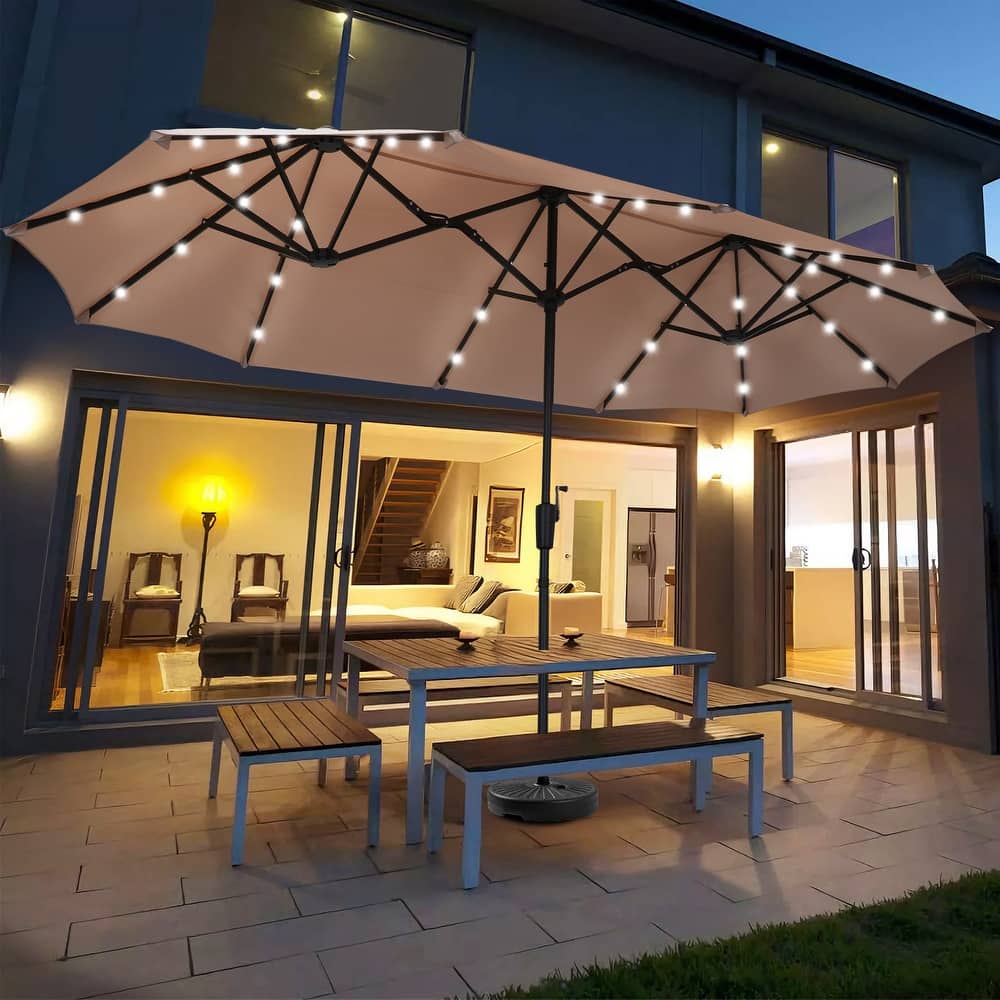 Autlaycil 13 ft Patio Umbrella with Crank For Outdoor Umbrella Base Included