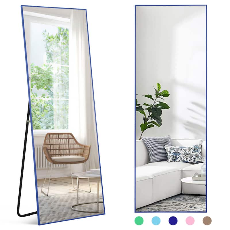 Dovelina Modern Full Length Floor Mirror - Freestanding Vanity Mirror for Bathroom or Living Space