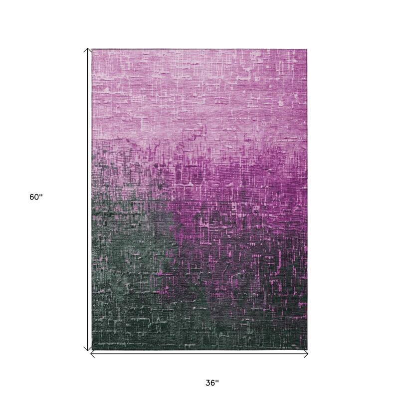 HomeRoots Ombre Transitional Rectangle Outdoor Rug
