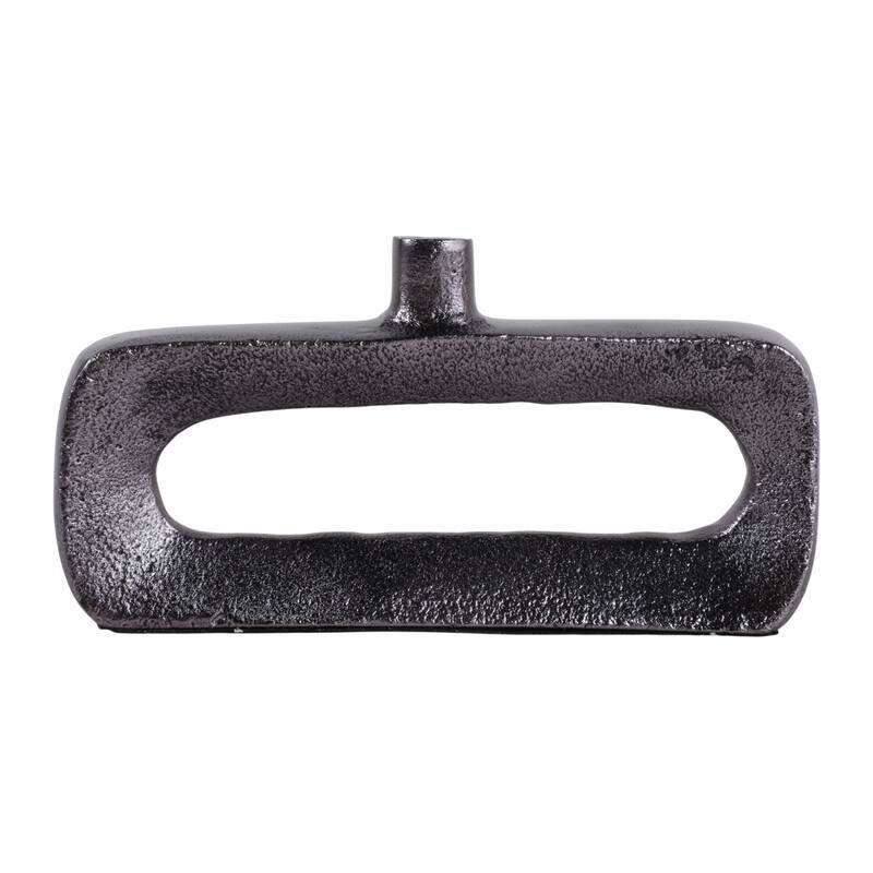 Modern Metal Open Cut Out Bud Vase - Short Flower Vase