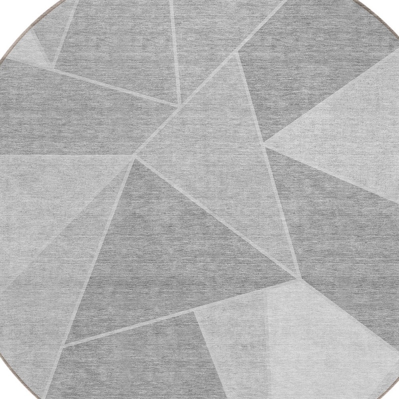 HomeRoots Geometric Transitional Rectangle Outdoor Rug
