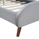 preview thumbnail 23 of 51, Whimsical Full Platform Bed with Sheep Horns and Upholstered Headboard