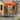 Contemporary 6.5FT Orange Garden Umbrella with Hand Crank and UV-Resistant Canopy