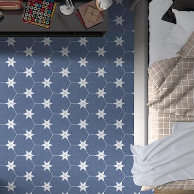 Merola Tile Stella Hex Day 8-5/8" x 9-7/8" Porcelain Floor and Wall Tile