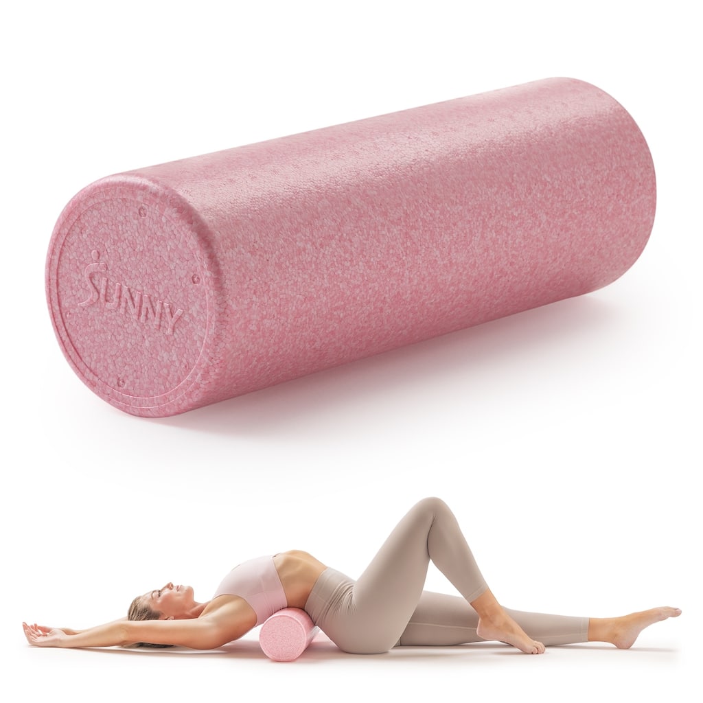 Sunny Health & Fitness High-Density Foam Roller 12" to 36" - Pink