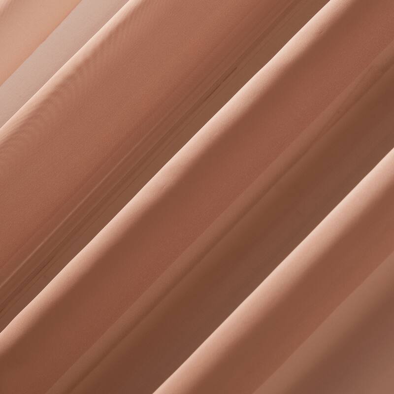 No. 918 Emily Voile Sheer Grommet Curtain Panel- Single Panel