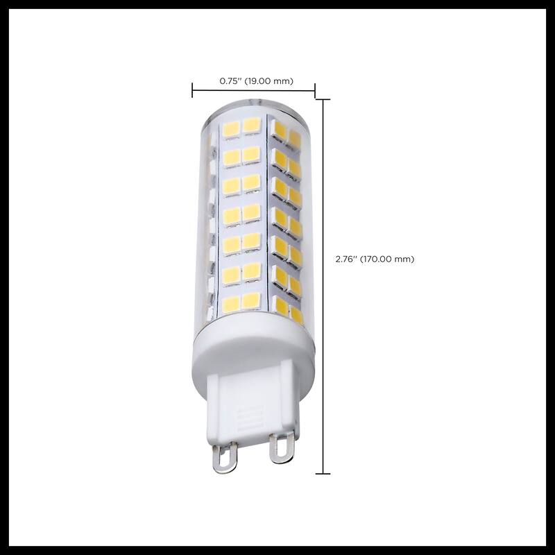 6.5 Watt T6 LED Clear Finish G9 Base 5000K 120 Volt