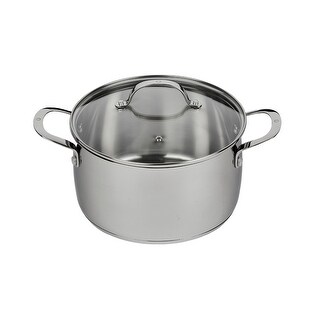 5L 24cm (5.3 Quart 9.5 Inch) Stainless Steel Dutch Oven