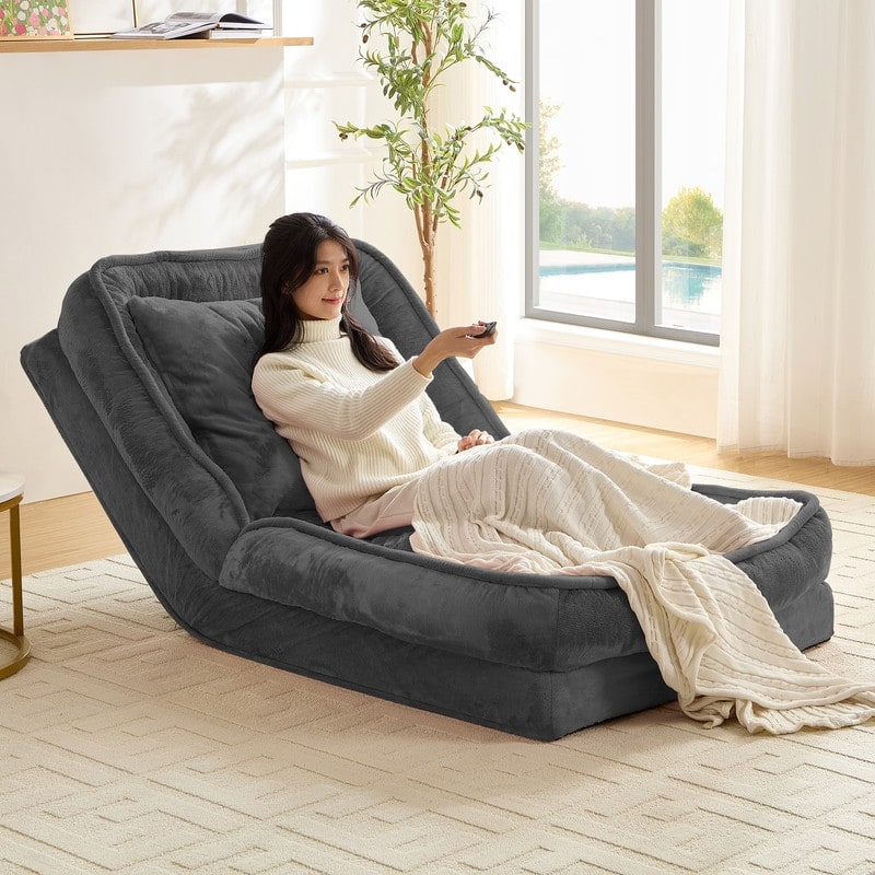 Versatile Foldable Lazy Sofa,3-in-1 Fold Small Tatami Sofa Bed,Lounge Chair Sofa, Human Friendly Pet Beds Lazy Sofa