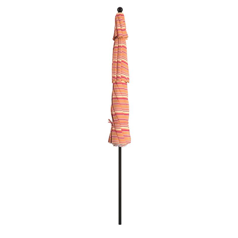 California Umbrella 11' Venture Series Patio Umbrella, Bronze Aluminum Pole Fiberglass Ribs Pulley Lift Sunbrella
