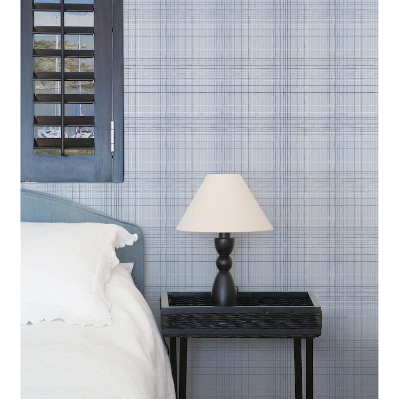 Galerie Wallcoverings Deauville 2 Nautical Sea Plaid Non-woven Matte Wallpaper Roll