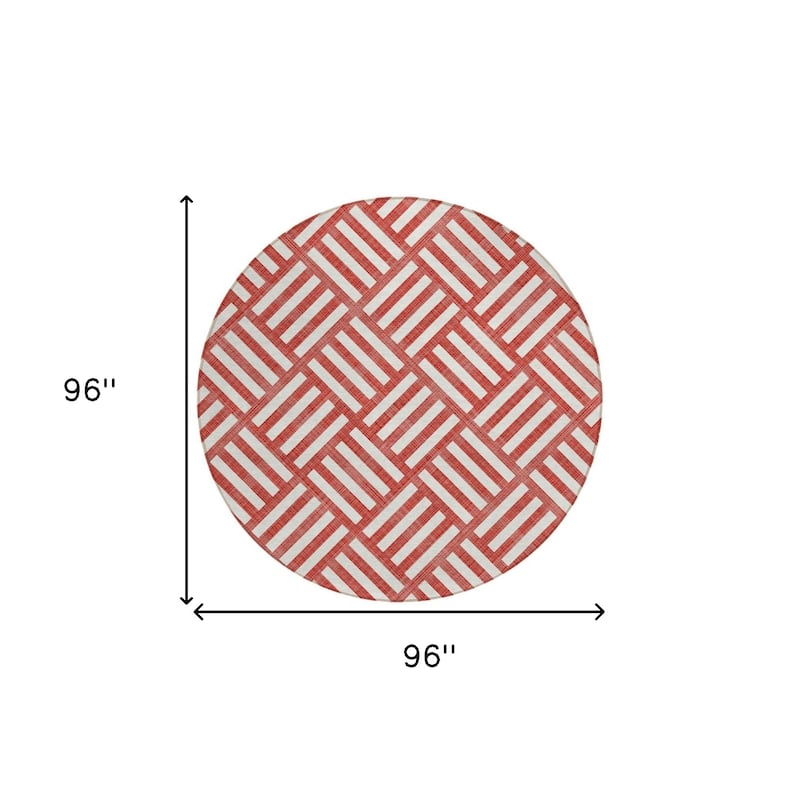 HomeRoots Geometric Transitional Rectangle Outdoor Rug