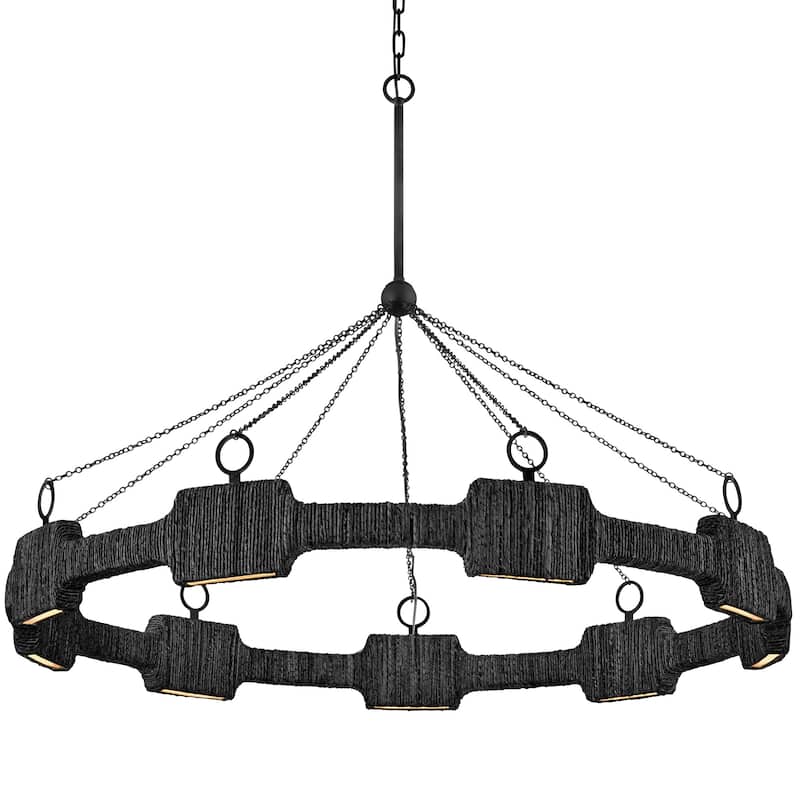 Hinkley Lighting 34108 Raffi 48" Wide Ring Chandelier - Carbon Black