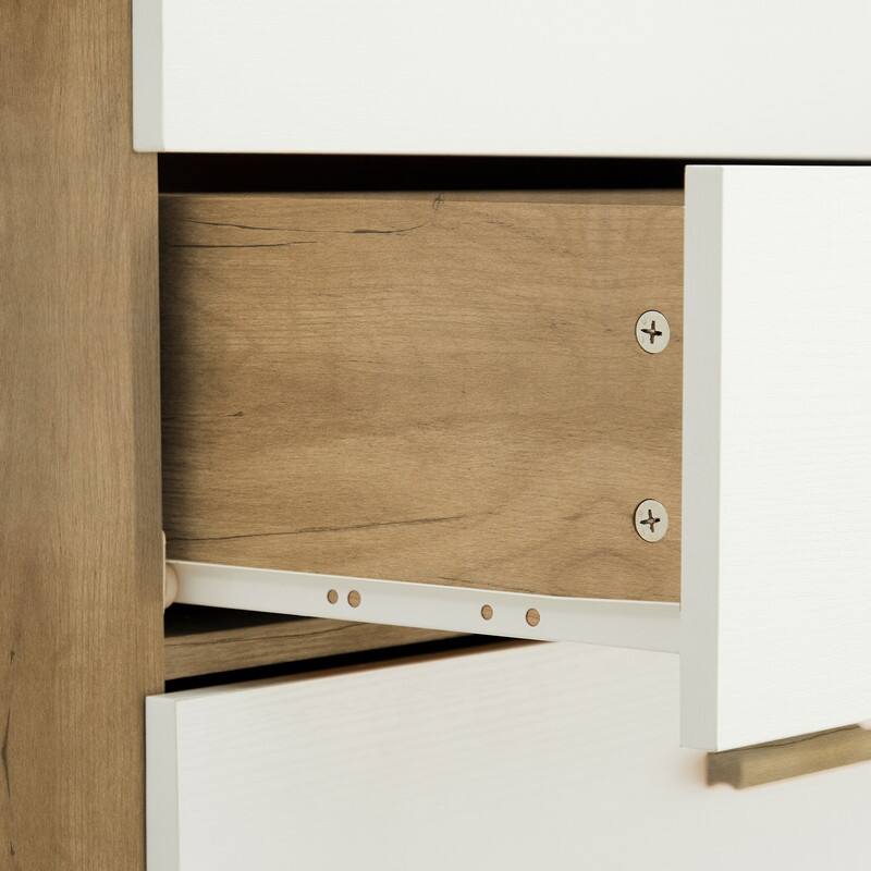Rosewood White 4-Drawer Chest Storage Cabinet Dresser Organizer