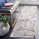 SAFAVIEH Amelia Fietje Modern Abstract Distressed Rug - 2' x 8' Runner - Grey/Blue Gold