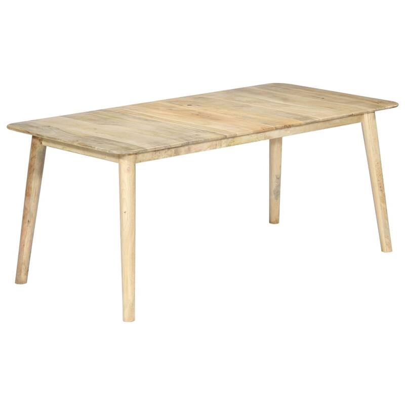vidaXL Dining Table Kitchen Table Dining Room Dinner Table Solid Wood Mango
