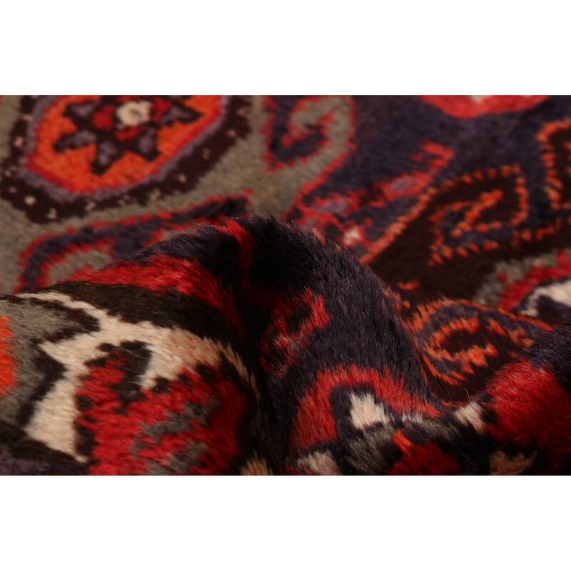 ECARPETGALLERY Hand-knotted Andelz Navy Wool Rug - 3'2 x 9'6