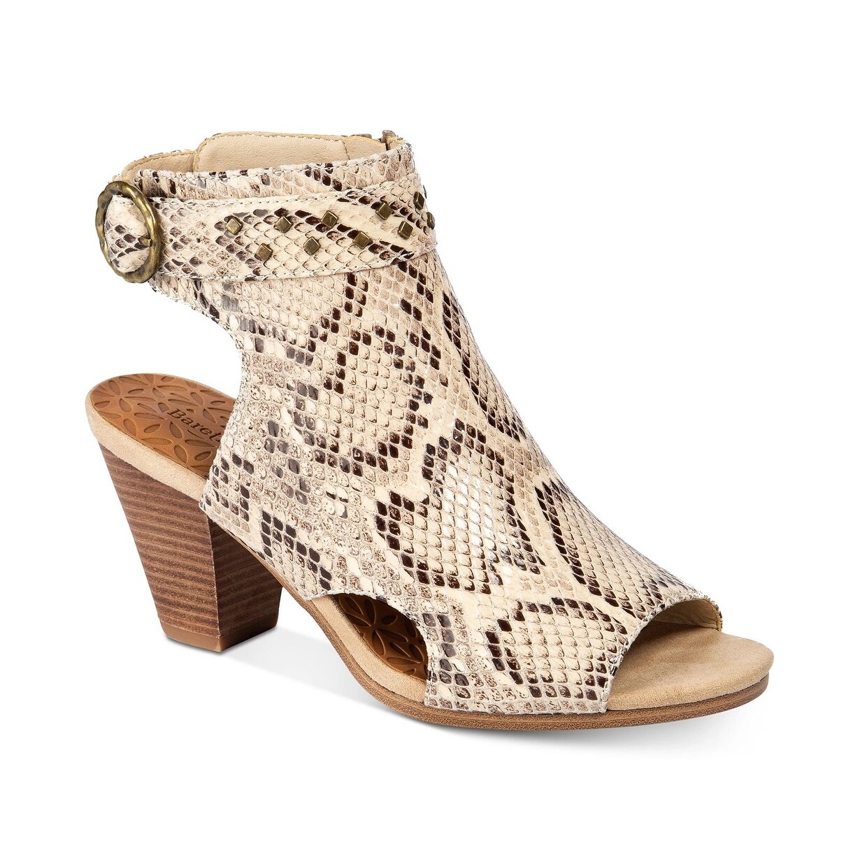 bare traps peep toe booties