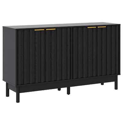 Buffet Cabinet with Doors and Adjustable Shelves