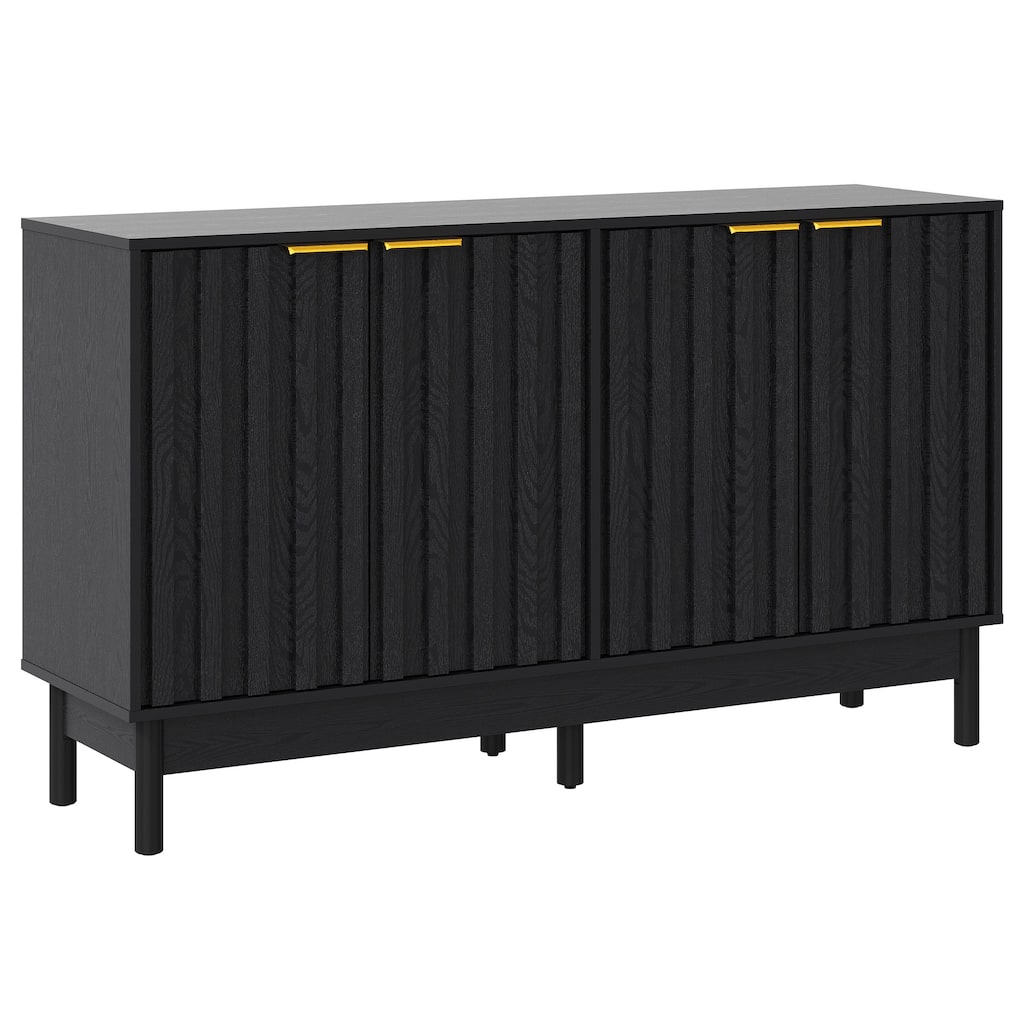 Buffet Cabinet with Doors and Adjustable Shelves
