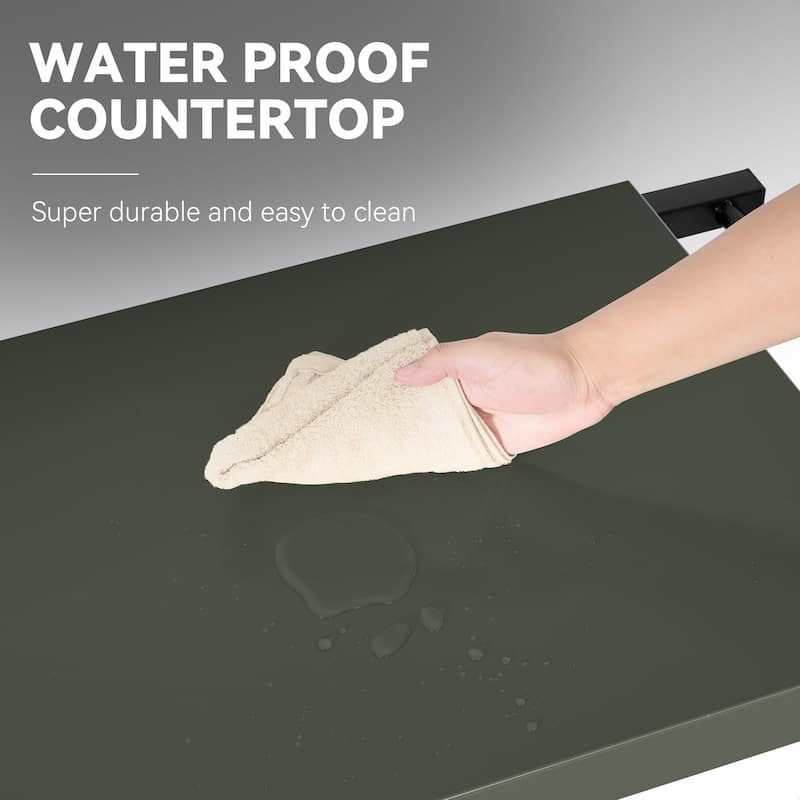 Royal Gourmet,Sturdy Structure and Open Storage,Shelf Olive-Green Tabletop - N/A