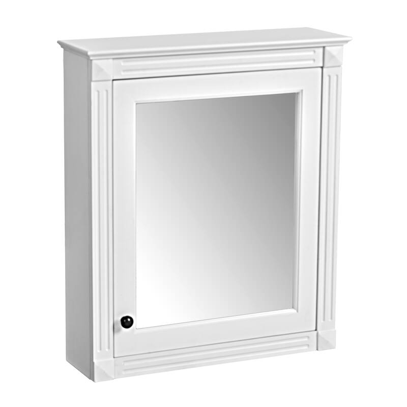 24'' x 27'' Wall Mounted Bathroom Storage Cabinet with Mirror, Medicine Cabinet with Height Adjustable Shelf