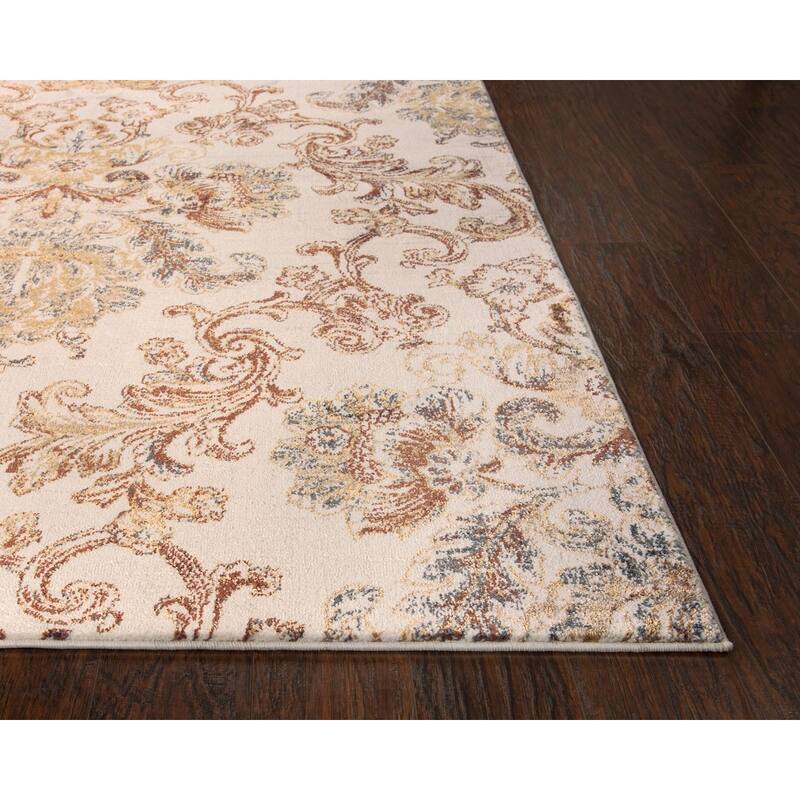 Alora Decor Lavish Medallion Damask Rug