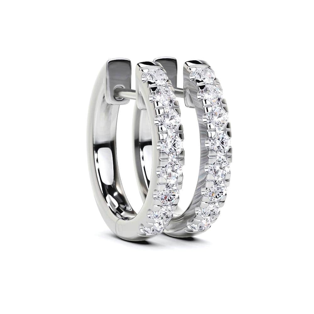 Vault Classics 0.33ct TW Natural Diamond Hoop Earrings (I VS2)