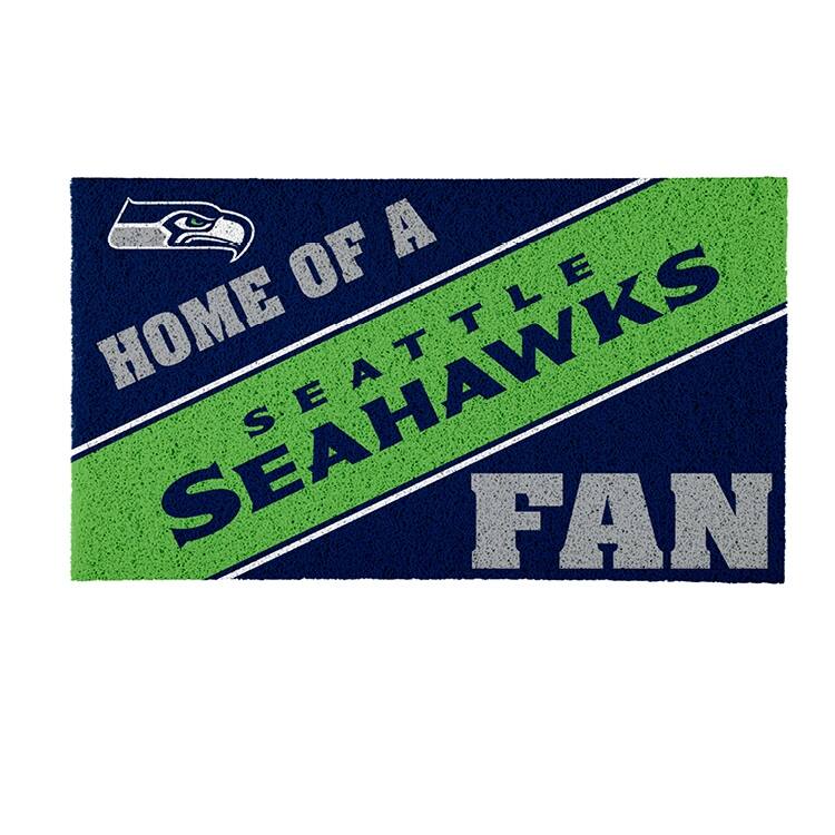 Seattle Seahawks PVC Door Mat - Multi-Color
