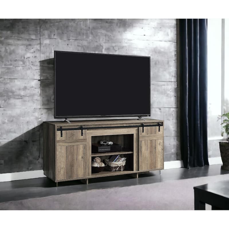 Bellarosa Gray Washed Finish TV Stand - Gray