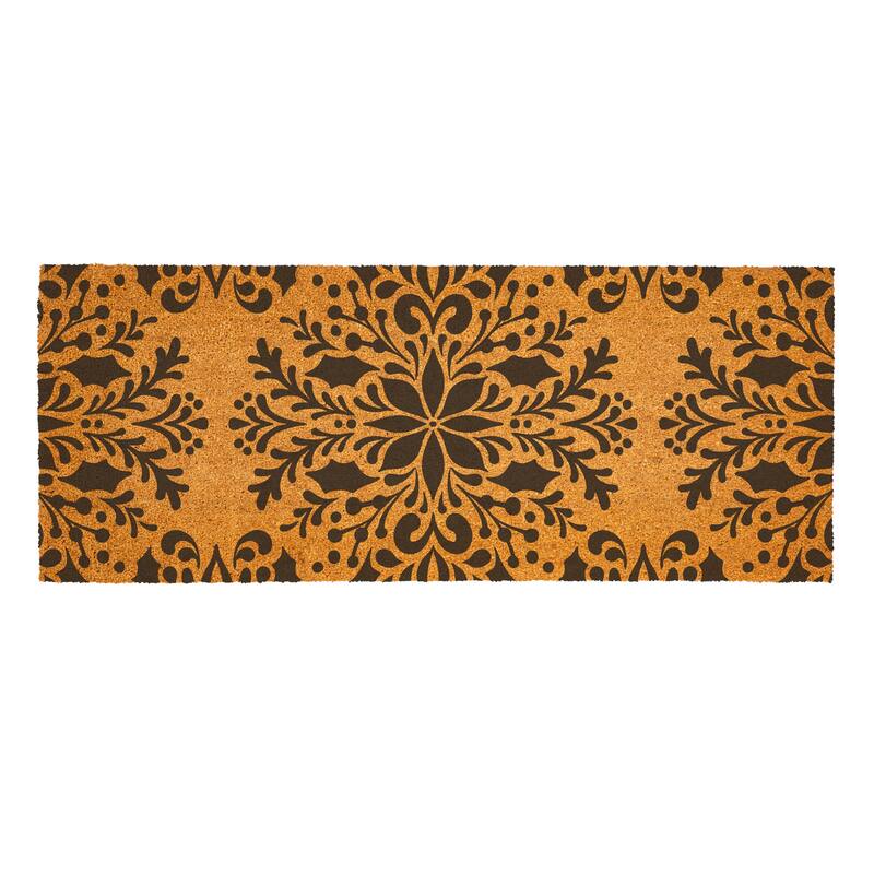 Holiday Geometric Coir Door Mat - 60"x24"