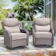 Option Brwon Wicker Beige Cushion