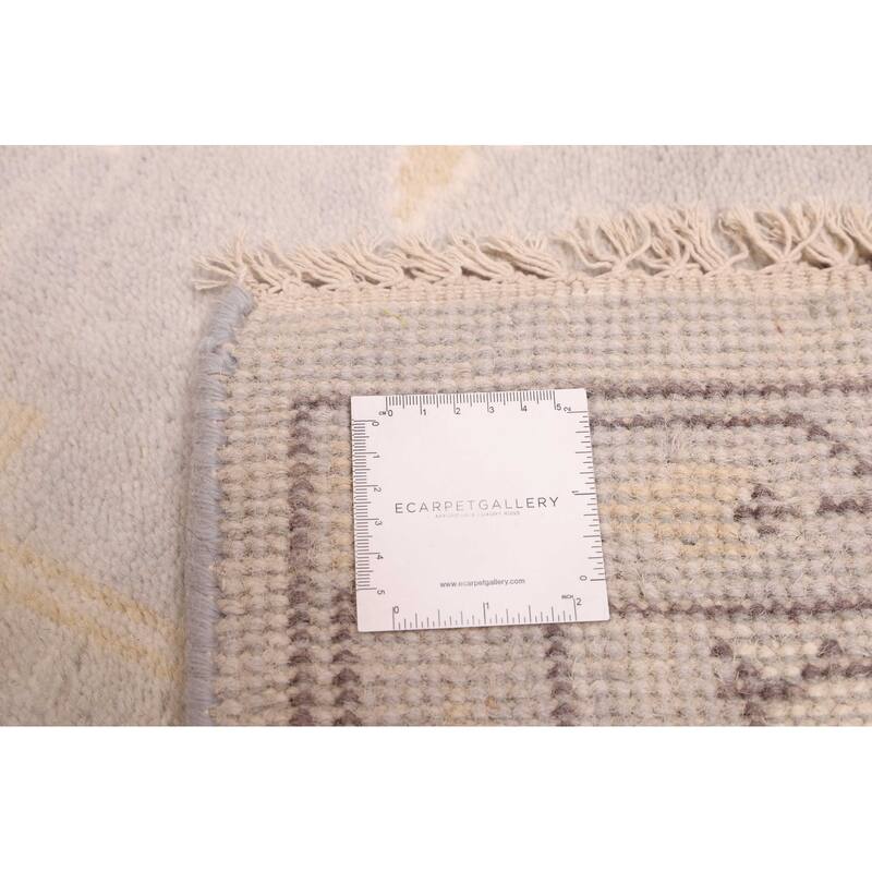 ECARPETGALLERY Hand-knotted Royal Oushak Light Grey Wool Rug - 9'1 x 11'10