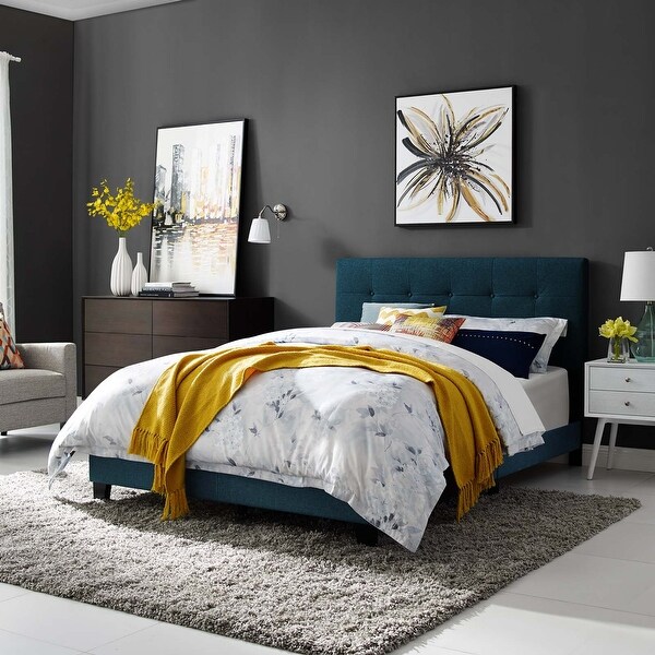 Amira King Upholstered Fabric Bed. Opens flyout.