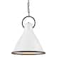 Option Polished White / Distressed Black