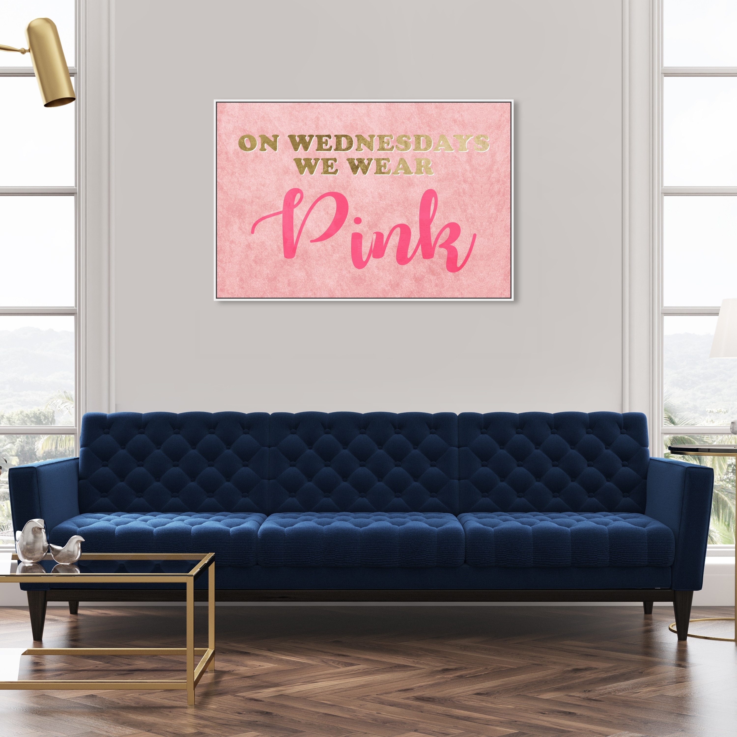 Oliver Gal Fashion and Glam Wall Art Canvas Prints 'Fashion Stacked Books  Pink' Books - Pink, Gold - Bed Bath & Beyond - 30765022