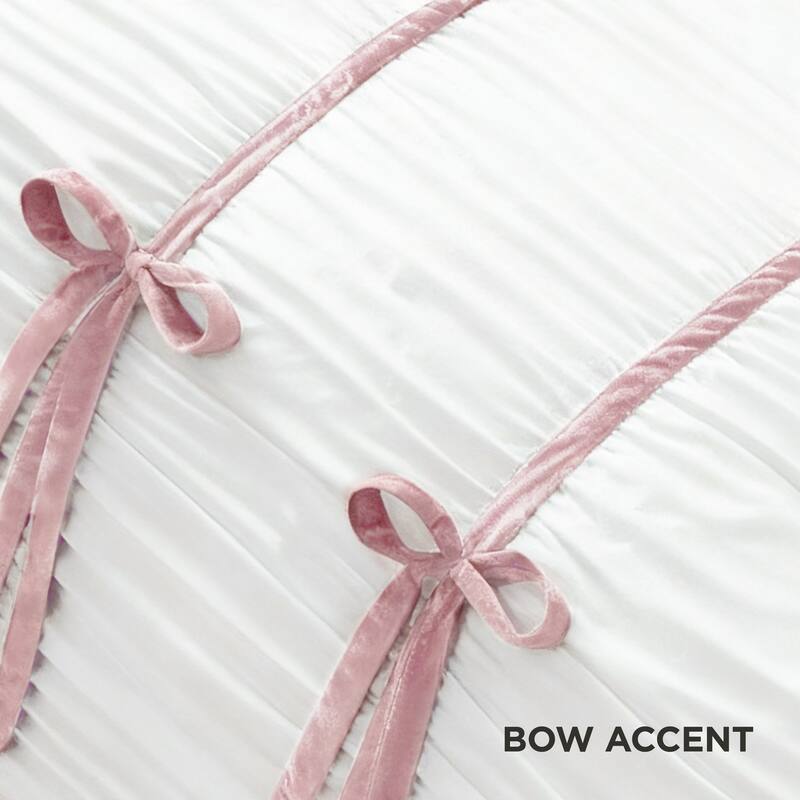 Juicy Couture Amelie Bows Ruched Comforter Sets