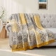 preview thumbnail 11 of 24, 100% Cotton Jacquard Throw Blanket, Paisley Floral Breathable Lightweight Soft Bed Sofa Blanket